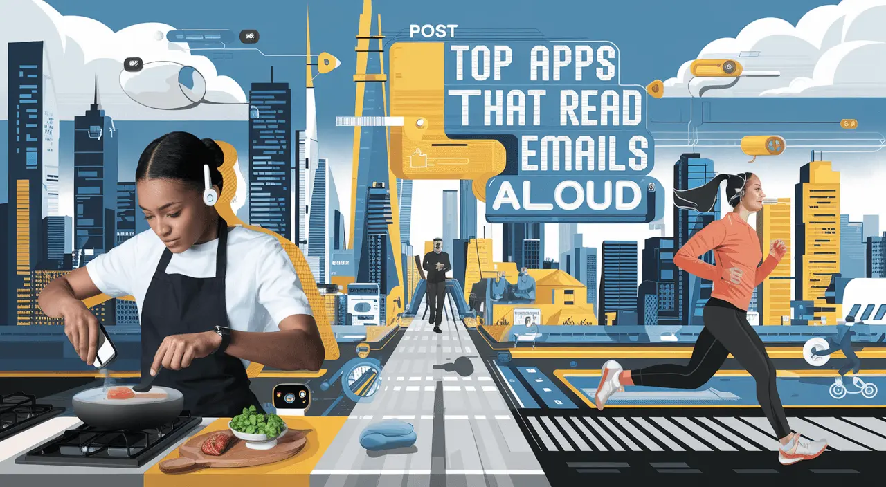 Apps that read emails aloud while multitasking — cooking, running, and commuting made easier